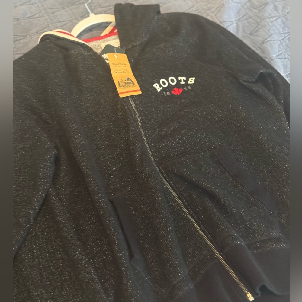 Roots Black with White Speckles Sweatsuit